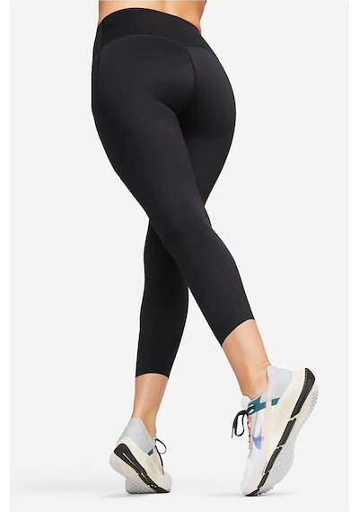 Nike Go Firm Support Mid Rise Cropped Training Kadın Crop Tayt Siyah Siyah