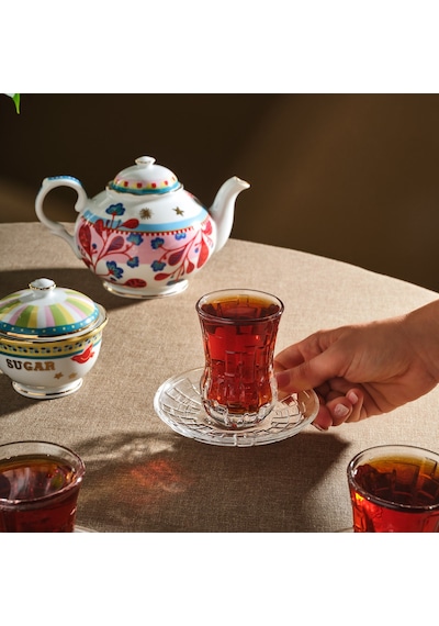 Rcr Etna 12'li Çay Bardağı Takımı 140 Ml Şeffaf
