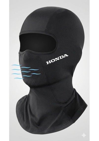 Flex Premium Honda Reflektörlü Siyah Kar Maskesi Model 202 Balaklava Balaclava Motorsiklet Scooter Bisiklet Spor