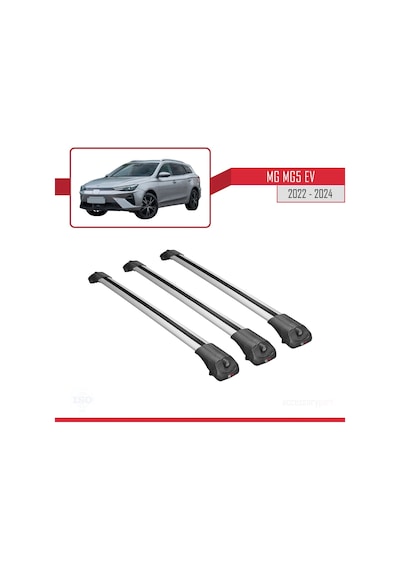 Mg Mg5 Ev 2022 Ve Sonrası İle Uyumlu Ace-1 Ara Atkı Tavan Barı Gri 3 Adet