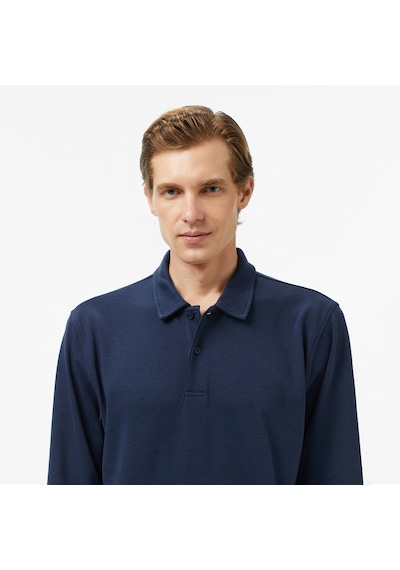 Nautica Erkek Lacivert Classic Fit Uzun Kollu Polo Yaka T-shirtdüzk57018t