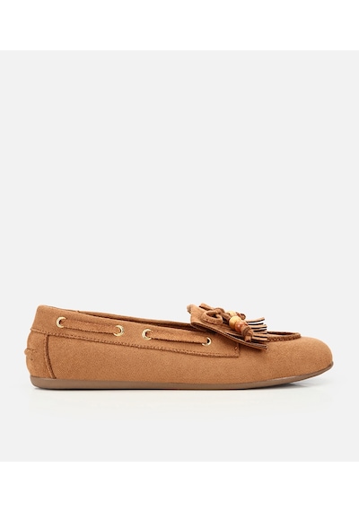 Hotiç Kadın Taba Süet Fiyonk Detaylı Bağcıklı Loafer 01ayy323750a370 01ayy323750a370