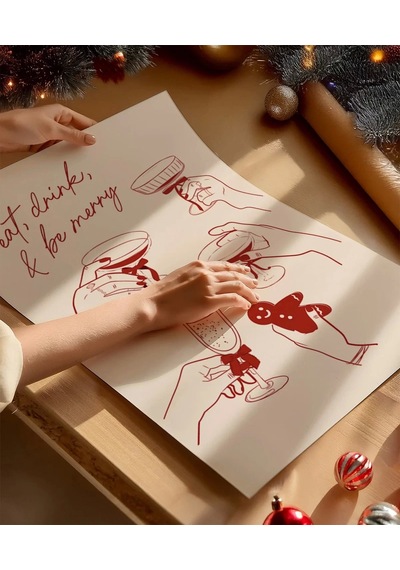 Çerçevesiz Poster Kokyle'nin Yılbaşı Coşkusu 2'li
