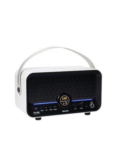 Mooer F15ilıswh Şarjlı Akıllı Gitar Amfisi Snowfall White