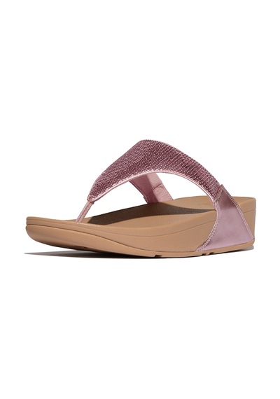 B50 Metallic Soft Blush Terlik Kadın Diğer Jf3-090 /675 /b50 Fitflop Lulu Sequin Toe-post Pembe