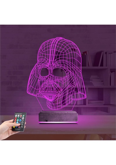 Luvivia Darth Veider 3d Lamba - Masa Gece Lambası Şeffaf