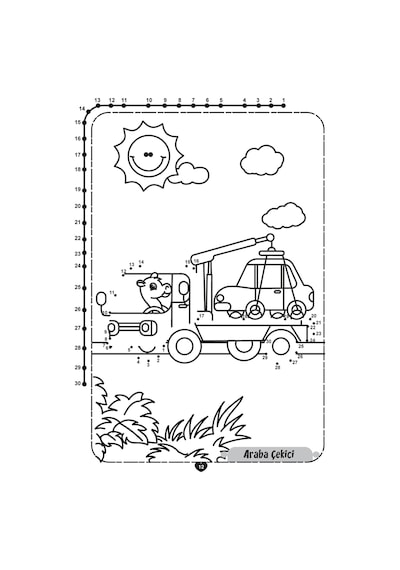 Noktaları Birleştir Boya-Taşıtlar- Limonkids