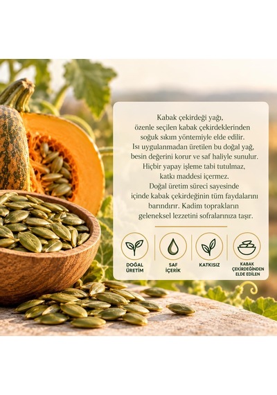 Kabak Çekirdeği Yağı 50 Ml %100 Doğal Ve Saf, Katkısız, Soğuk Sıkım, Cilt Bakımı Diğer