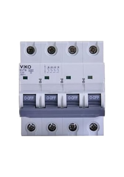 6vtb-4c32 Otomatik Sigorta 6ka C Tipi 4 Kutup 32a