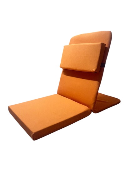 Ekstra Destek Yastıklı Yoga, Nefes, Meditasyon Sandalyesi Backjack Xl Su Ve Leke İticili Duck Kumaş Turuncu