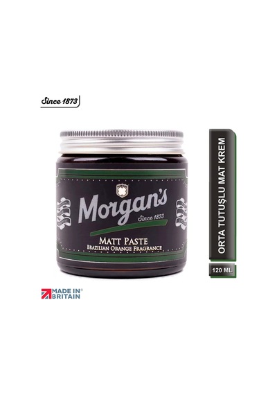 Morgan's Pomade Matt Paste Brazilian Orange - Mat Görünümlü Orta Tutuşlu Şekillendirici Krem 120 ML