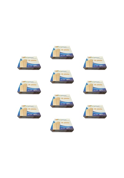 Niceplast Dil Çubuğu Ahşap Maket Çubukları 2 X 14 Cm. - 50 Adetlik 10 Paket