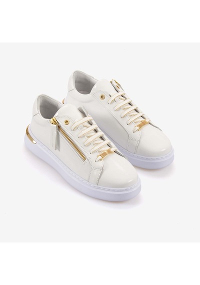 Kemal Tanca Kadın Spor & Sneaker Ayakkabı 7125 Beyaz Kır. Rugan