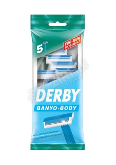 Derby Banyo Tıraş Bıçağı 5'li Poşet Tek Bıçaklı
