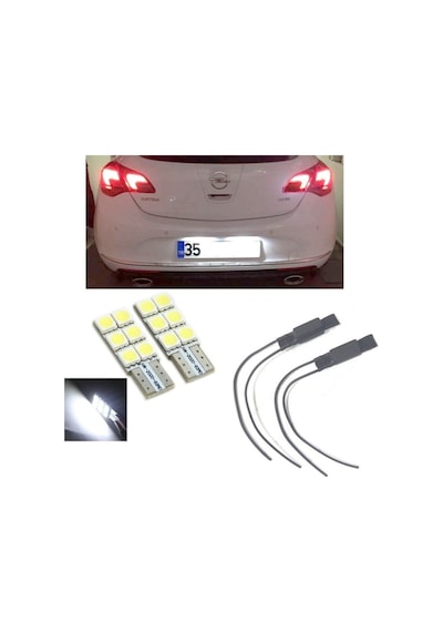Megamarket06 Opel Astra J Led Plaka Aydınlatma Seti