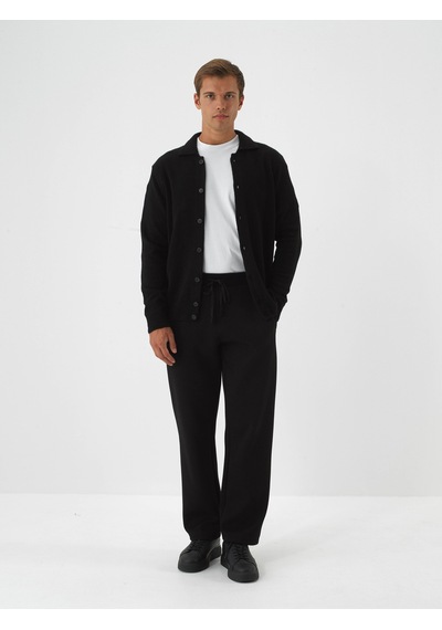 Xint Siyah Yumuşak Dokulu Regular Fit Hırka 801861
