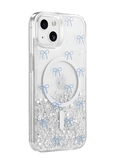 Onegif Apple İphone 14 Misk Simli Magsafe Kapak - Desen 3 - Desen 3