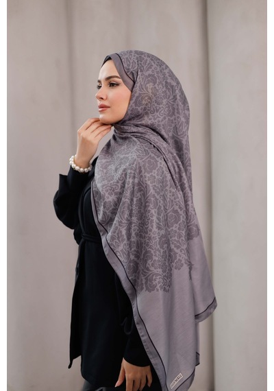 Mimiyum Nevra Desen Soft Şal Gri