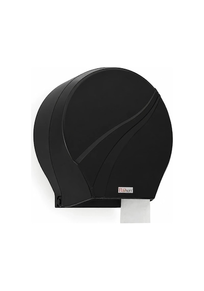 Flosoft Mini Jumbo Tuvalet Kağıdı Aparatı Siyah F165s