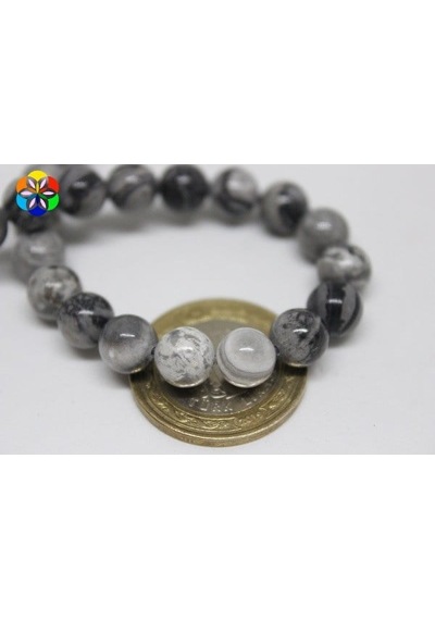 Jasper Taşı YARIM Dizi 8mm (9808) (18cm uzunluğundadır)