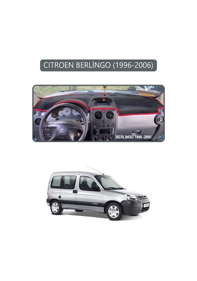 Cıtroen Berlingo 1996-2001torpido Koruma Halısı Gri Kenar