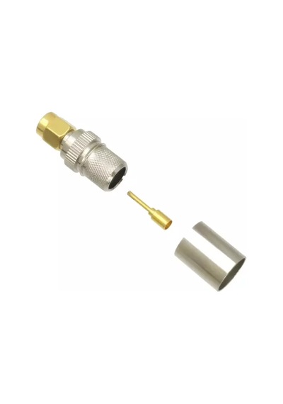 Sma Erkek Rp Lmr400 Sıkmalı Tip Rf Konnektör Smrp-400
