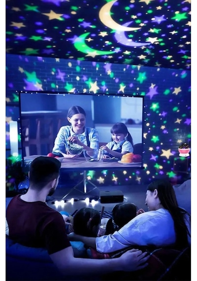 Tavana Işık Yansıtmalı Gece Lambası Dönen Yıldız Ay Projeksiyon Oda Lambası Işık Küresi-star Master Tavana Işık Yansıtmalı Gece Lambası Dönen Yıldız Ay Projeksiyon Oda Lambası Işık Küresi-star Master