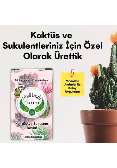 Kaktüs Sukulent Besini Monodoz 4x10ml 40