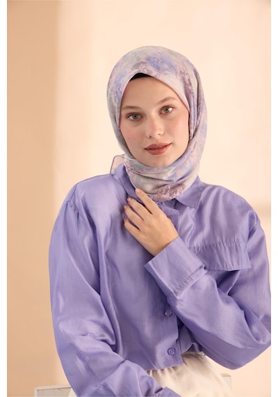 Silk Home Soft Eşarp 73095-22 Pembe, Eflatun, Sisli Yeşil, Koyu Vizon