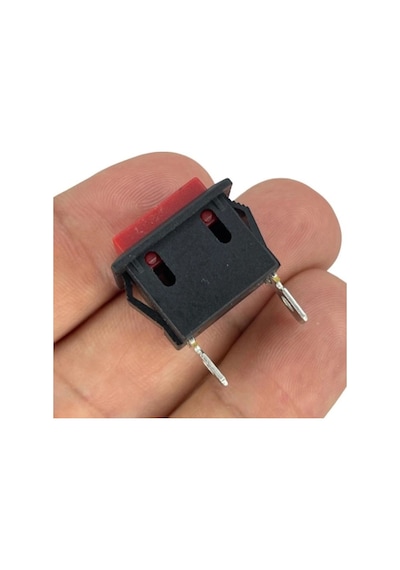 Ic-180k-1 Kırmızı Dikdörtgen Yaylı Plastik Buton 2p Pbs-101