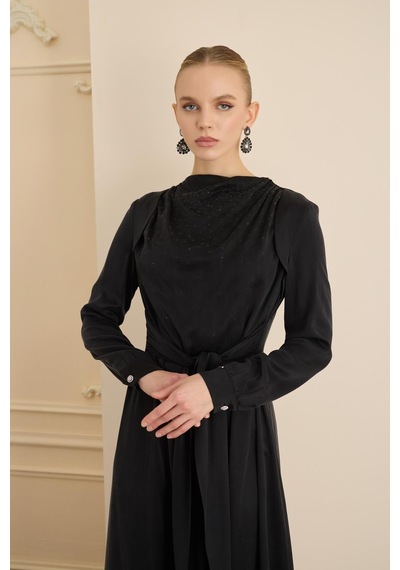 Senna Imelda Dress Siyah Siyah