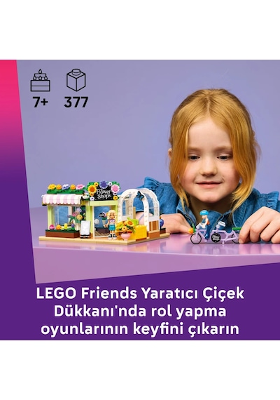 LEGO® Friends Yaratıcı Çiçek Dükkanı 42693 - 7 Yaş Üzeri Çocuklar için Mini Bebek İçeren Yaratıcı Oyuncak Yapım Seti (377 Parça)