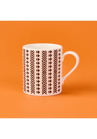 Kitchen Ethnic Kupa - Siyah / Beyaz - 290 Ml Renkli