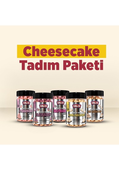 Cheesecake Tadım Paketi 5 Kavanoz Freeze Dried Tatlı