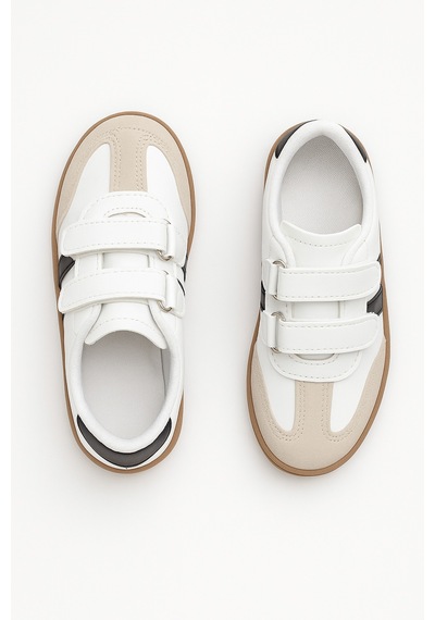 N Moda Cool Kids Retro Tarz Cırtlı Çocuk Spor Ayakkabı Konforlu Ve Şık Günlük Sneaker Beyaz N Moda Cool Kids Retro Tarz Cırtlı Çocuk Spor Ayakkabı Konforlu Ve Şık Günlük Sneaker Beyaz