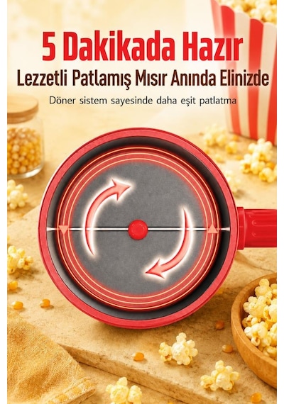 Torima TPM02 310 W Mısır Patlatma Makinesi Ev Tipi Popcorn Makinesi
