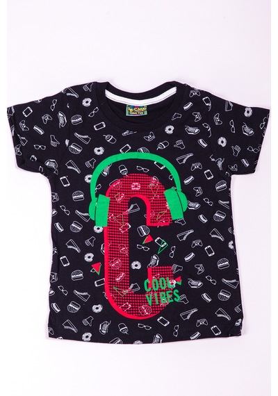 Hçm Erkek Çocuk Tshirt Baskılı A29 Lacivert