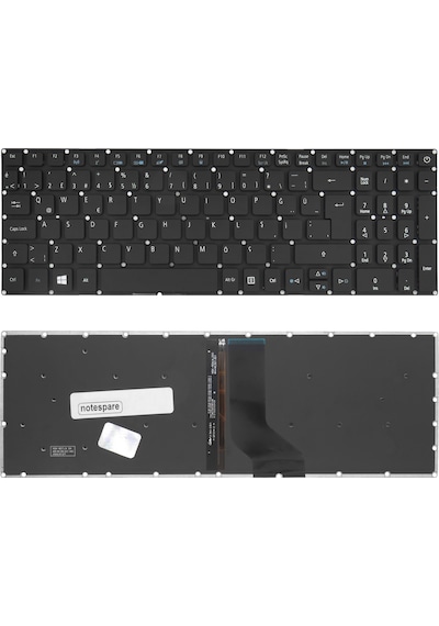 Acer Uyumlu Aspire Nx-gakey-002, Nx-mvhey-005, Nx-mvhey-010 Klavye Tr Işıklı Siyah