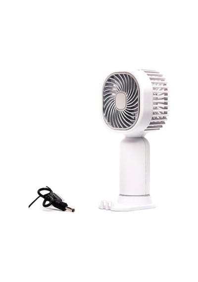 Taşınabililir Mini Usb Şarjlı El Masaüstü Vantilatör Fan Soğutucu Ym88206 Beyaz