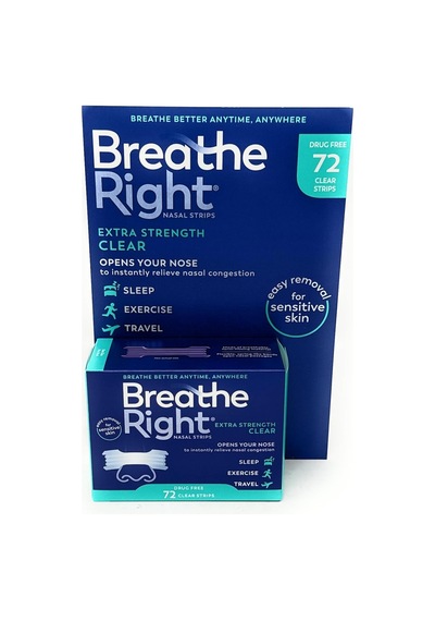 Breathe Right Extra Strength Burun Bandı Şeffaf Renk 72 Adet Erkek