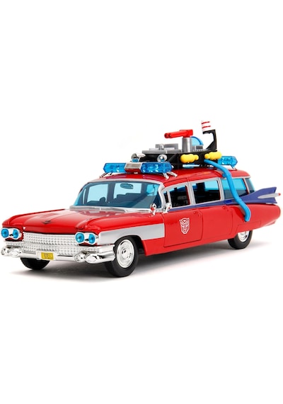 Jada Toys Optimus Prime Cadillac Ecto 1 Ve Ghostbusters Nano Scene Bundle Set