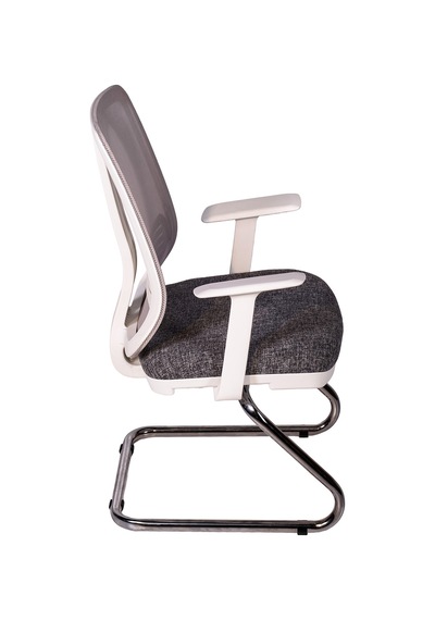 Ofisbazaar Up Beyaz Fileli Misafir Koltuğu Ergonomik Toplantı Ve Bekleme Koltuğu Desenli Gri Gri Ofisbazaar Up Beyaz Fileli Misafir Koltuğu Ergonomik Toplantı Ve Bekleme Koltuğu Desenli Gri Gri