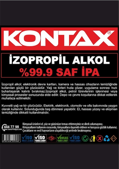 Kontax Saf İpa %99,9 İzopropil Alkol 200 ML