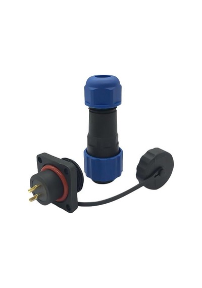 Sd16 Su Geçirmez 2 Pin 16 Mm Dörtgen Konnektör Fiş-soket / Erkek-dişi