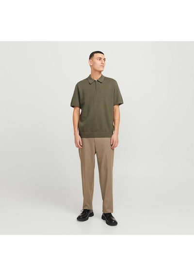 Jack & Jones Milano Spring Erkek Haki Polo Tişört 12271401-teal Yeşil