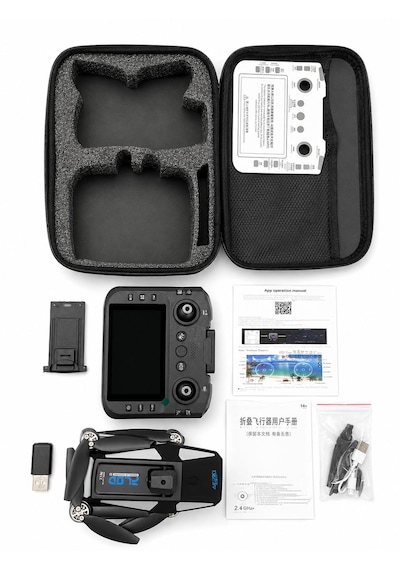 S5hp Drone Akıllı Hava Fotoğrafçılığı Dron 4k Hd Çift Kamera 360 Derece Engel Algılama 50xzoom Usb Kart Okuyucu+ Micro Sd Kart Hediye Katlanabilir Wifi Cam Uygulama Kontrol Ekrablı Uzaktan Kumanda