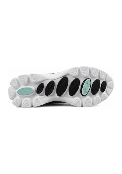 Voyager Bağcıklı Triko Kalın Taban Kadın Sneaker Ayakkabı B042 Siyah