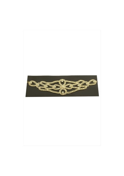 Oval Taşlı Alınlık Saç Aksesuarı Altın 88376948