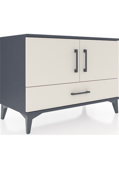 Hyperion Şifonyer 2 Raflı Tek Çekmeceli 2 Kapaklı 88x44x64 Antrasit-aytaşı Antrasit Hyperion Şifonyer 2 Raflı Tek Çekmeceli 2 Kapaklı 88x44x64 Antrasit-aytaşı Antrasit