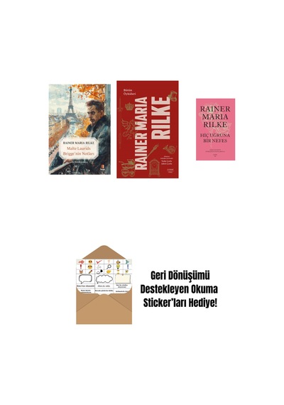 Malte Laurids Brigge'nin Notları + Bütün Öyküleri - Rainer Maria Rilke + Hiç Uğruna Bir Nefes + Okuma Sticker'ları